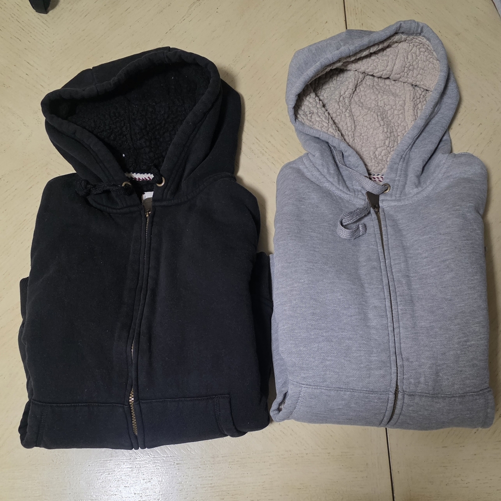 Weatherproof Black and Gray Kids Hooded Jackets